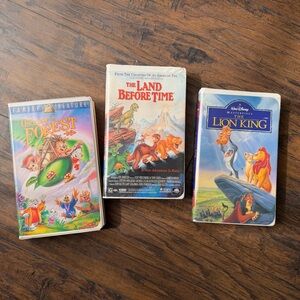 vintage VHS tapes from the 1990s